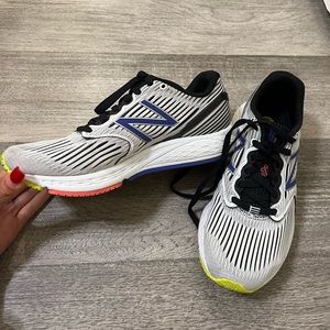 New balance 890 white purple pink yellow running shoes